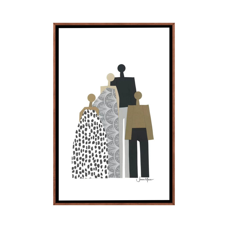Reproduction d’art sur bois de Lou Lou par Lou Lou, H 26 po x l 18 po x 1,5 po, Toile avec cadre en bois classique