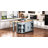 47 Inch Extendable Kitchen Island With Dining Table, Storage, And Power Outlet, Rubber Wood Veneer, Ideal For Small Spaces And Modern Kitchens-16598871