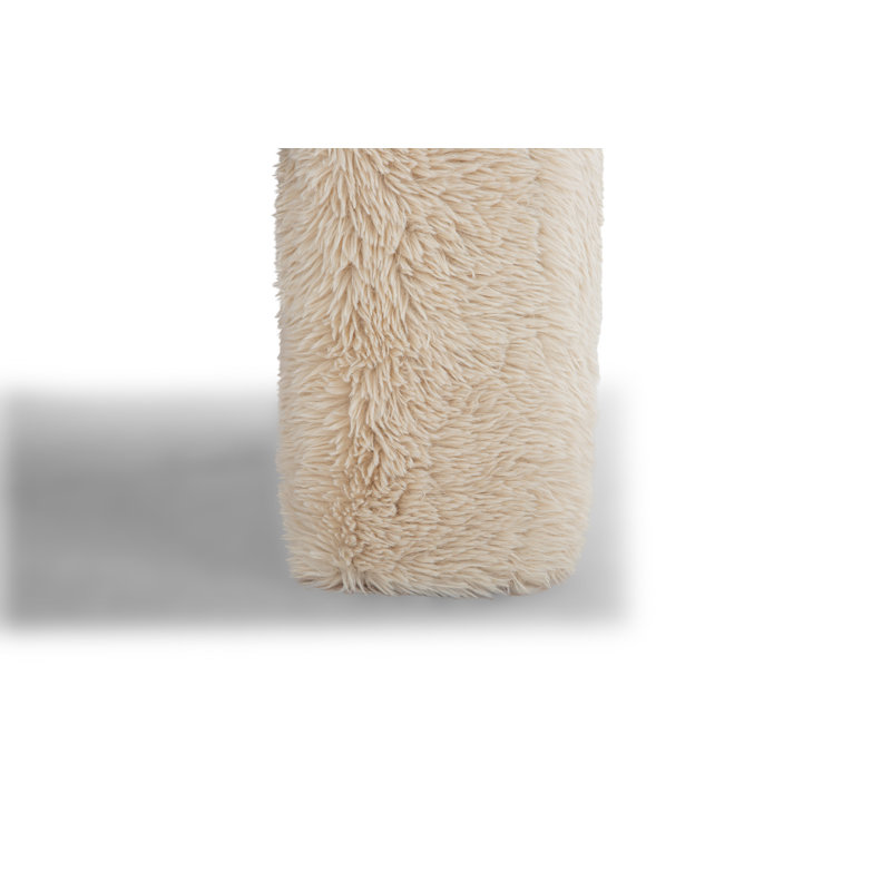 Banc rembourré Colyt, H 19 po x l 60 po x P 18 po, Blanc