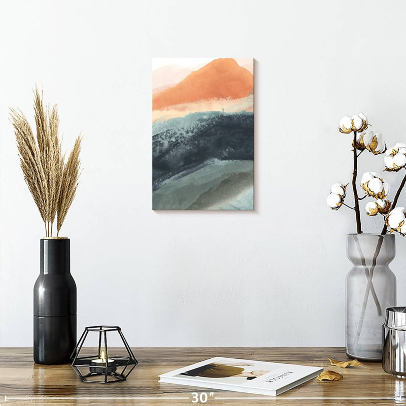 Avery Dark Soft Waves I, 12" H x 8" W