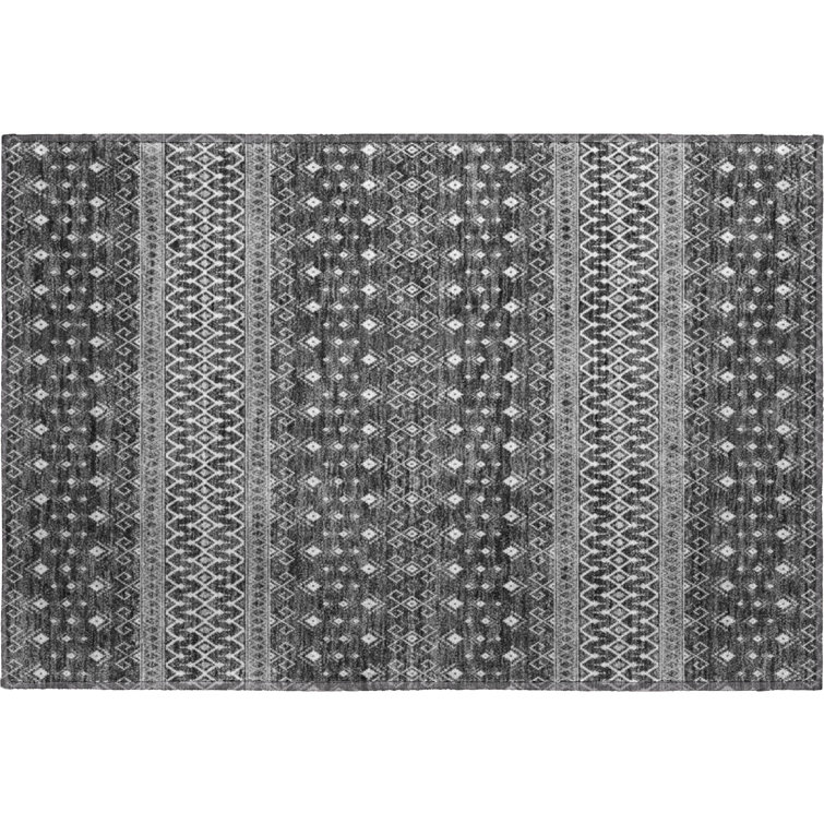 Premium Machine Washable Prisco Gray Rug