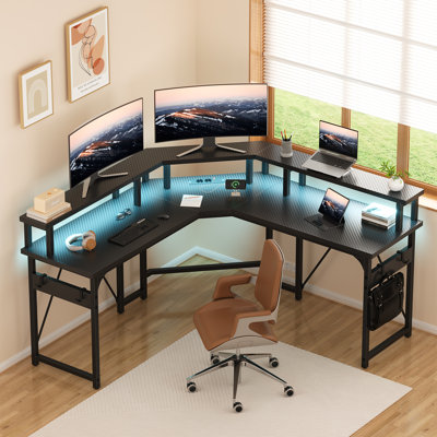 Metal Base Computer Desk