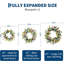 Couronne en plastique pour œuf de Pâques avec 2 porte-bouquets, décoration de guirlande de fleurs printanières colorées pour les vacances de Pâques, suspension murale de porte d'entrée, 24 po-967915003