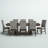 Donnellson 8 - Person Extendable Trestle Dining Set-1888958021