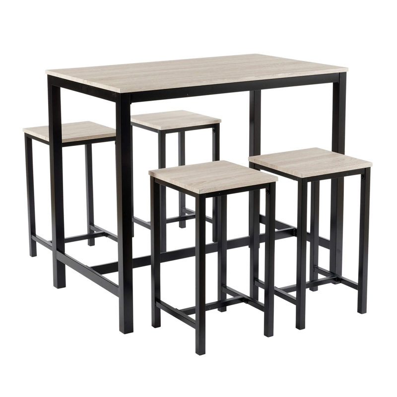 Caliopia 4 - Person Dining Set, Light Oak
