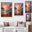 «Beachside Sunset Horizon 2», art mural plage-532800155-532800167