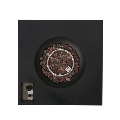RODEO SQUARE MGO FIRE PIT TOP 40,000BTU TANK INSIDE