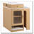 59.5"Kitchen Island With Extendable Dining Table, Kitchen Storage Table With Double-Sided Storage, Kitchen Island With 2 Drawers, Power Outlet, Side Open Shelves, For Kitchen-1517787899