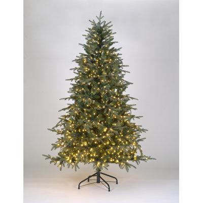6.89' H Lighted Artificial Spruce Christmas Tree