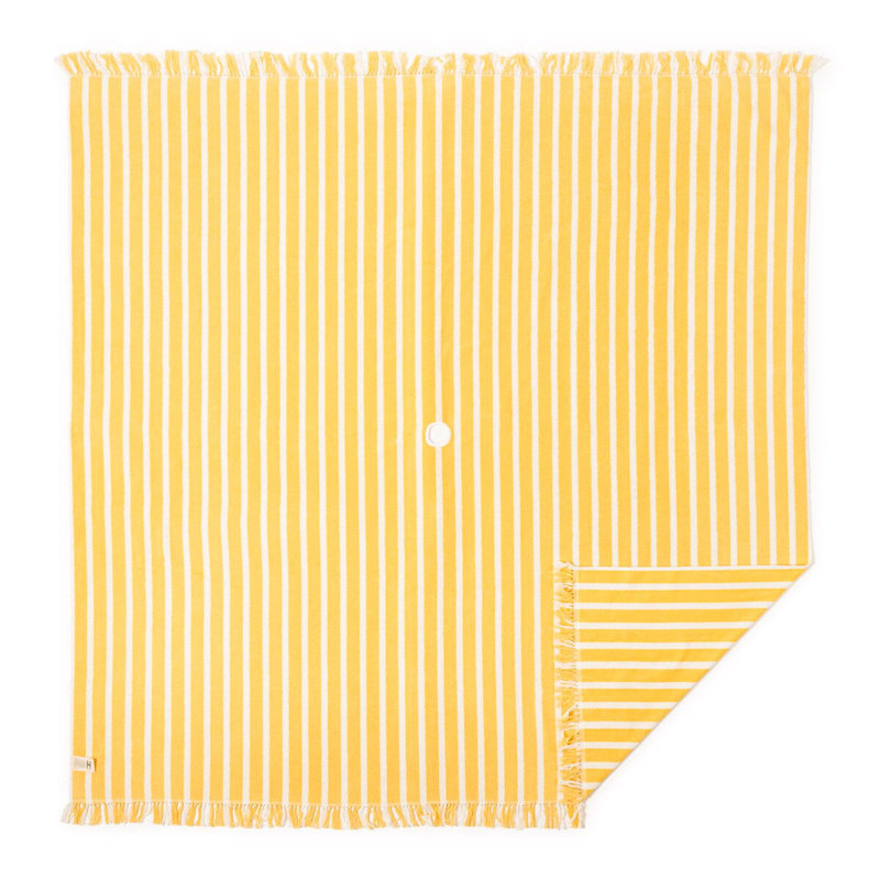 Beach Blanket, Yellow/White