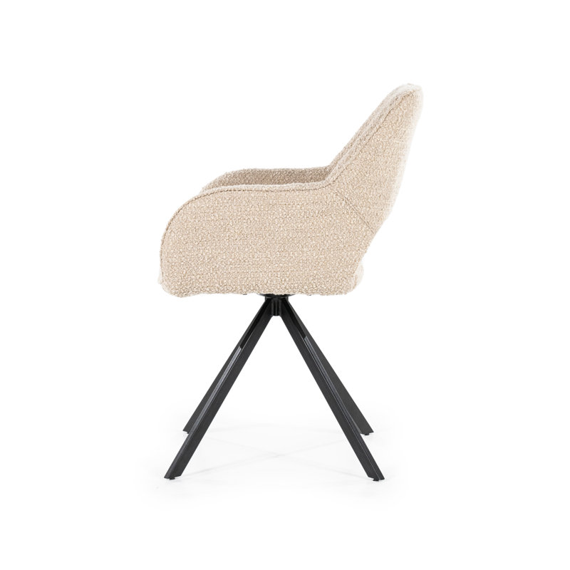Fabio Upholstered Arm Chair, Sand
