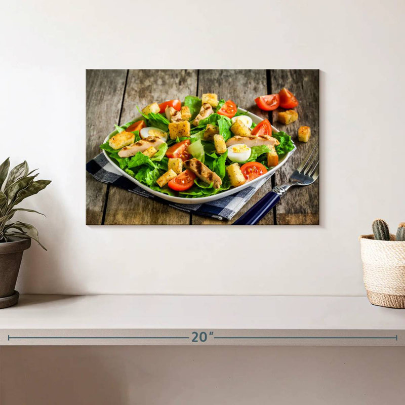Yarlin Chicken Caesar Salad, 8" H x 12" W