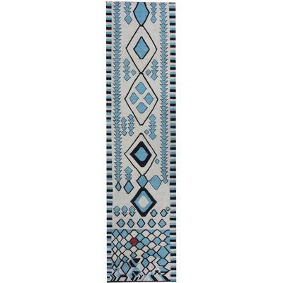 Antuane Wool Hand Woven 77cm X 296cm Area Rug