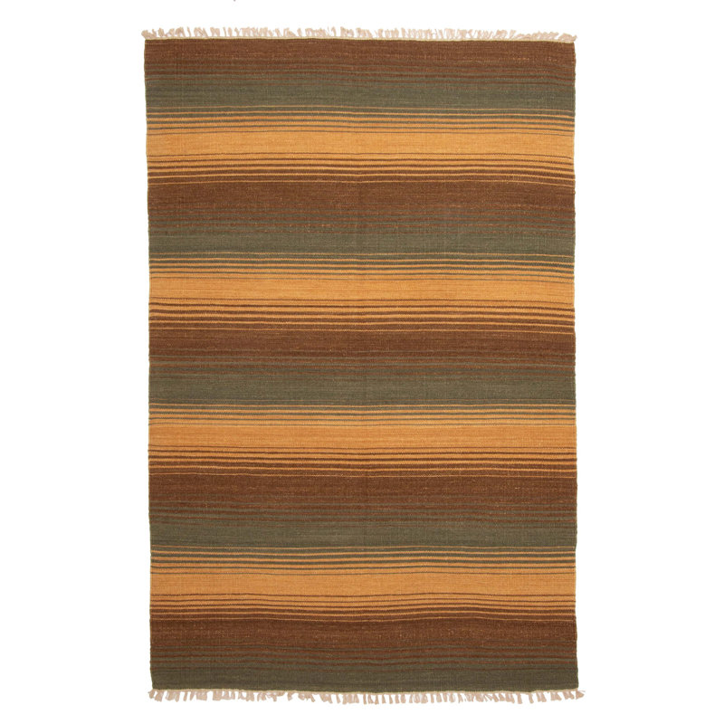 Kilim brun Verge 5 pi 1 po x 7 pi 5 po