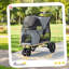 Poussette pliable pour animal de compagnie, poussette 3 roues, fenêtre en filet, coussin lavable, pour chiens de taille moyenne-132273933