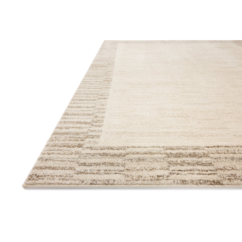 Chris Loves Julia x Loloi Calvin Ivory / Pebble Area Rug, Rectangle 7'10" x 10'