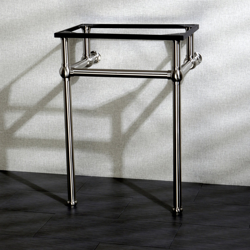Kingston Brass Templeton Brass Console Sink Legs, Brushed Nickel