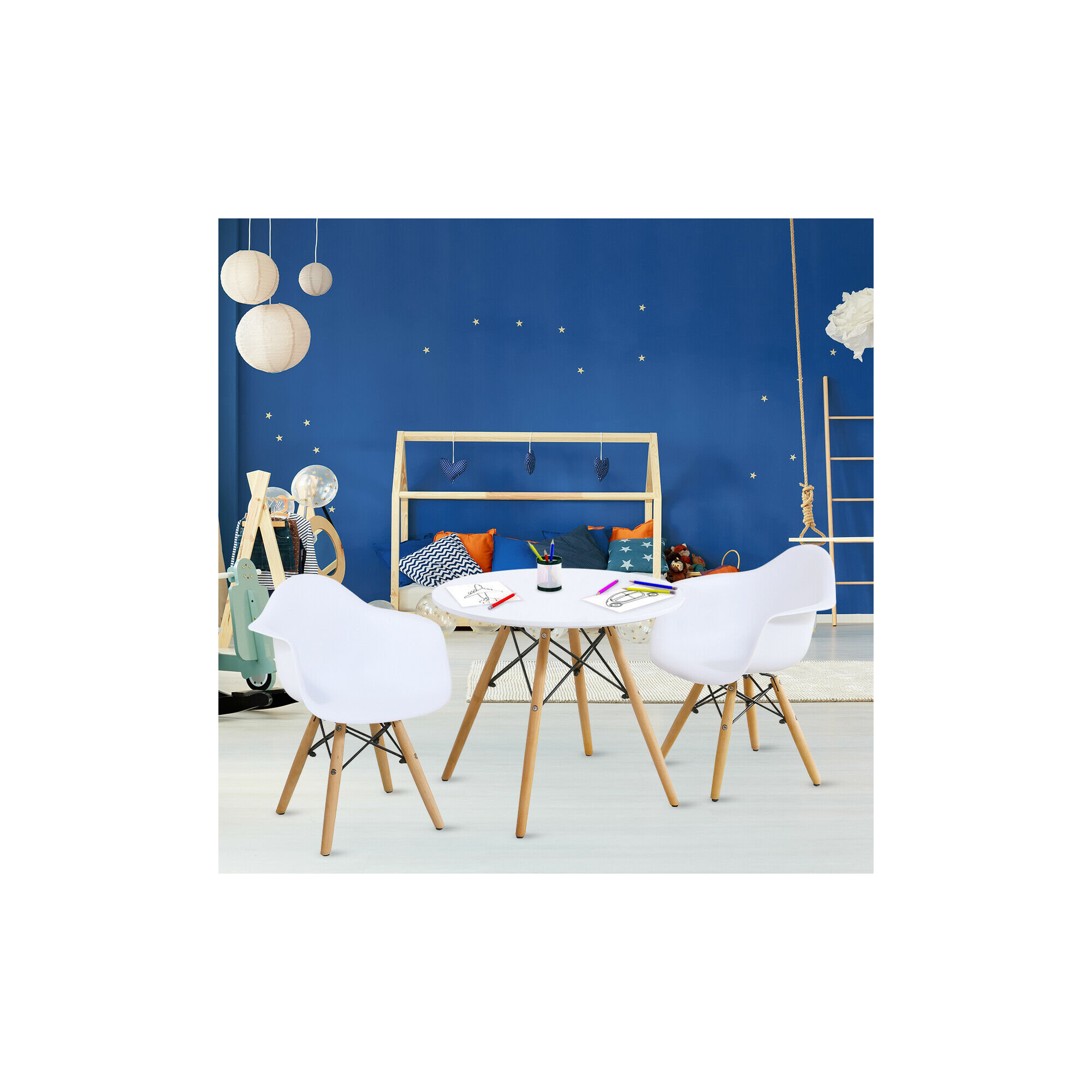 Fabian Kids 3 Piece Writing Table and Chair Set