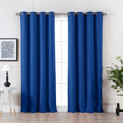 Adina Sevan Solid Thermal Grommet Curtain Panels