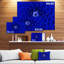 Photographie « abstract blue floral design »-34993003-34992994