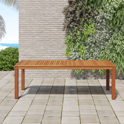 FSC Certified Wood Outdoor Patio Rectangular Dining Table