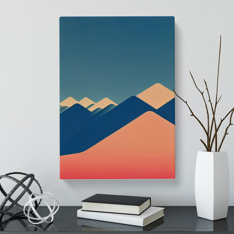 Minimalistic Mountains - Wrapped Canvas, 50cm H x 35cm W x 3cm D