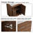  Aurrie  36'' Single Ceramic Sink Freestanding Bathroom Vanity, Modern Cabinet Set Combo with 3 Doors-634261532-634261535