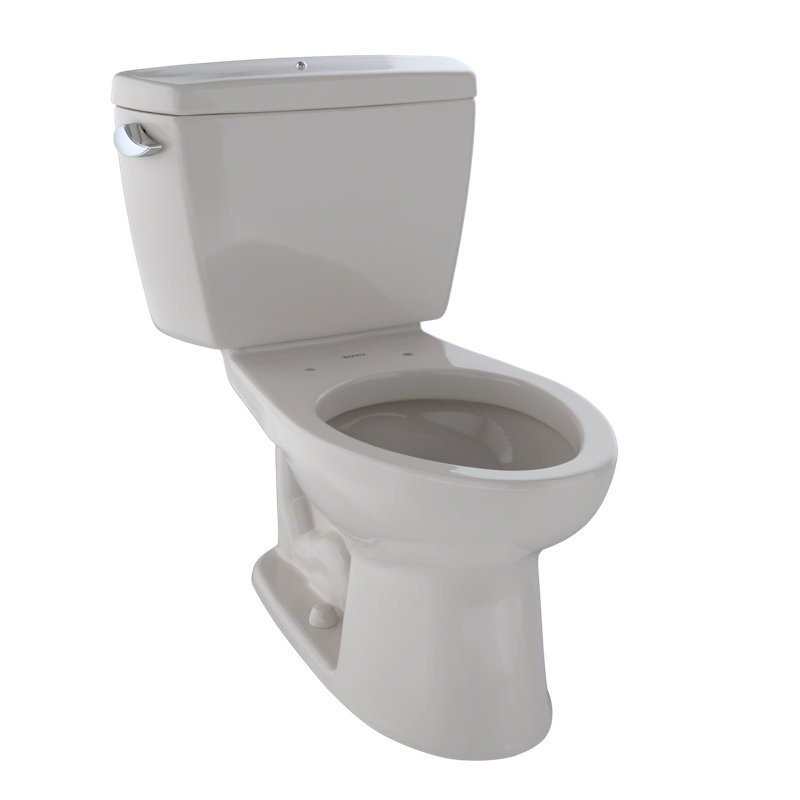 Drake® 1.6 GPF Elongated Two-Piece toilet (Seat Not Included), Sedona Beige