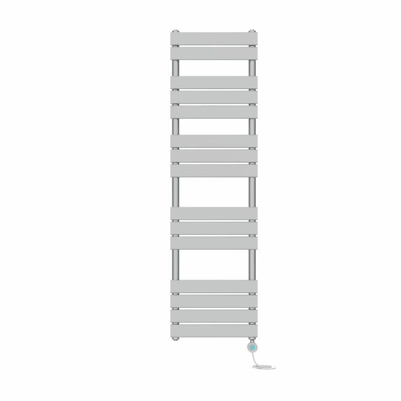 Flat Panel Towel Rail Heated Towel Rails, 160cm H x 45cm W x 6.2cm D, Chrome