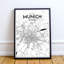Munich City Map - No Frame Print-1560423406