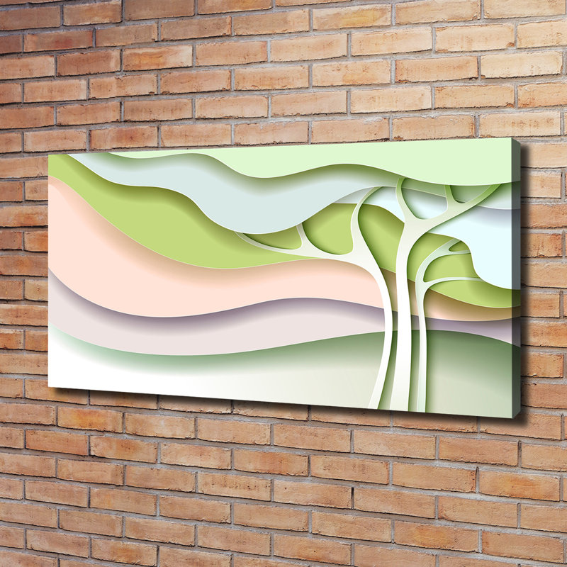 Tree abstraction 1 Piece Wrapped Canvas Wall Art