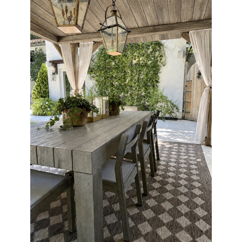 Galey Alix x Livabliss Mulberry Outdoor Machine Woven Rug, Runner 2'8" x 7'3", Tan