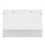 Grand lit escamotable horizontal avec bureau, lit escamotable mural avec miroir de coiffeuse et tiroirs de rangement-1605869461