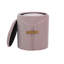 Velvet Nesting Ottoman Set With Gold Metal Accents | Gift Idea-1689738634
