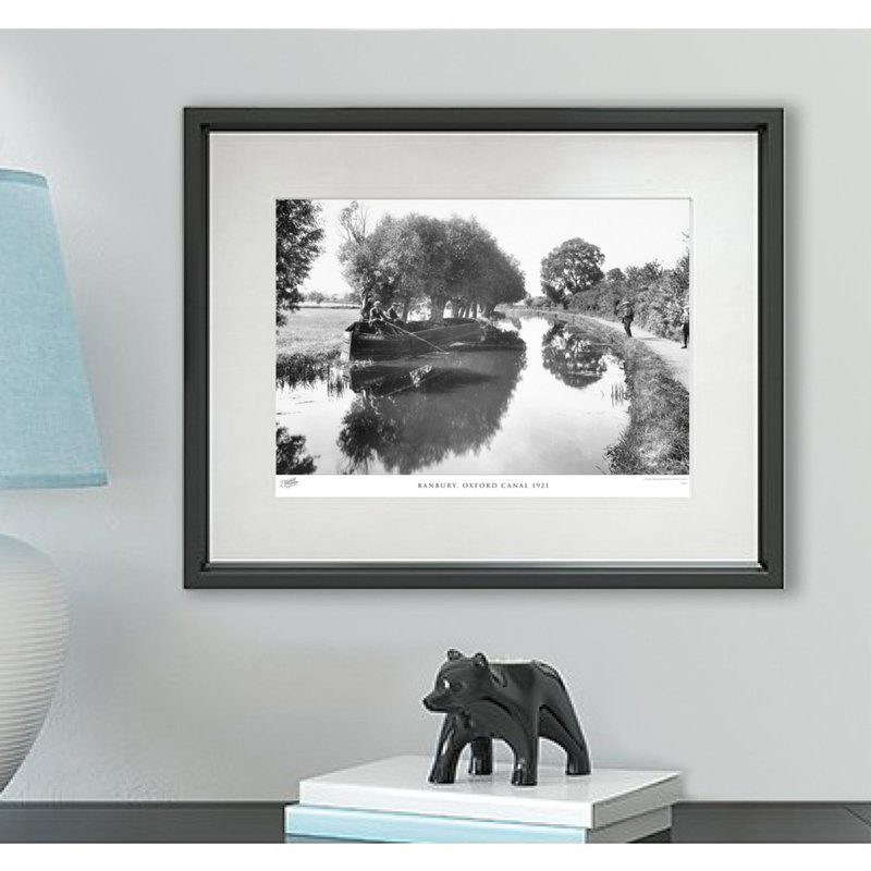 Banbury, Oxford Canal 1921 by Francis Frith - Single Picture Frame Print, 28cm H x 36cm W x 2.3cm D