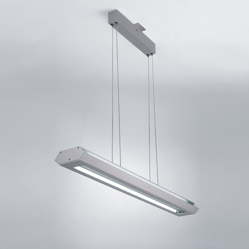 Finestra 1 - Light Single Square/Rectangle Pendant, 1.75" H x 24" W x 5.5" D