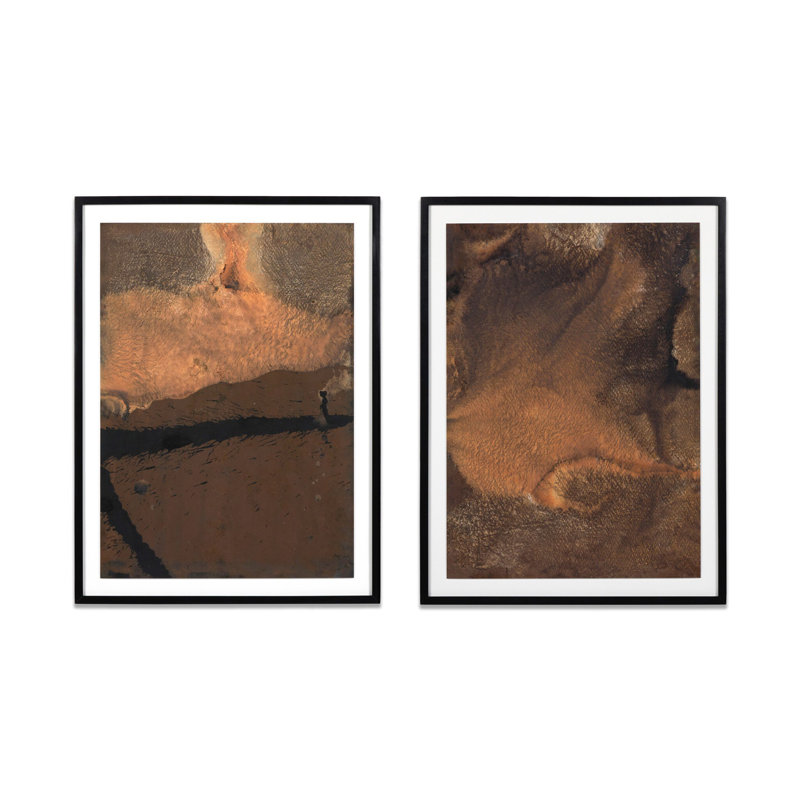 Deep Earth Diptych Set by Brooke Noel Morgan, 48" H x 72" W x 2.5" D
