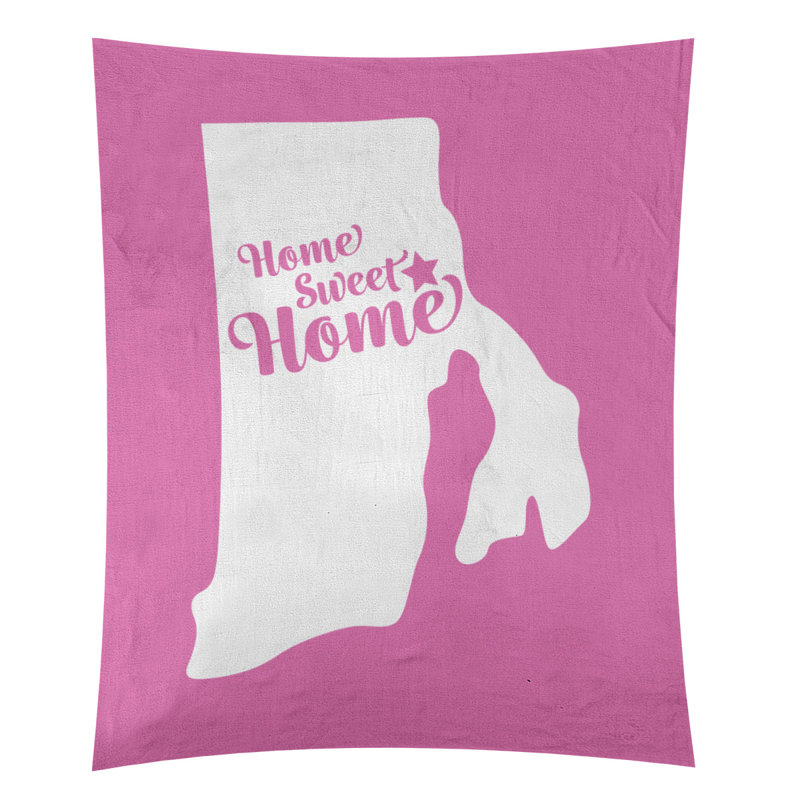 Tapisserie murale Home Sweet Providence, H 27,5 po x l 37,5 po, Rose