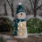 Philadelphia Eagles Snowman LED Statuary, 26"