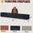 72" Rustic Wood Fireplace Mantel,Wall-Mounted & Floating Shelf for Home Decor-940791782