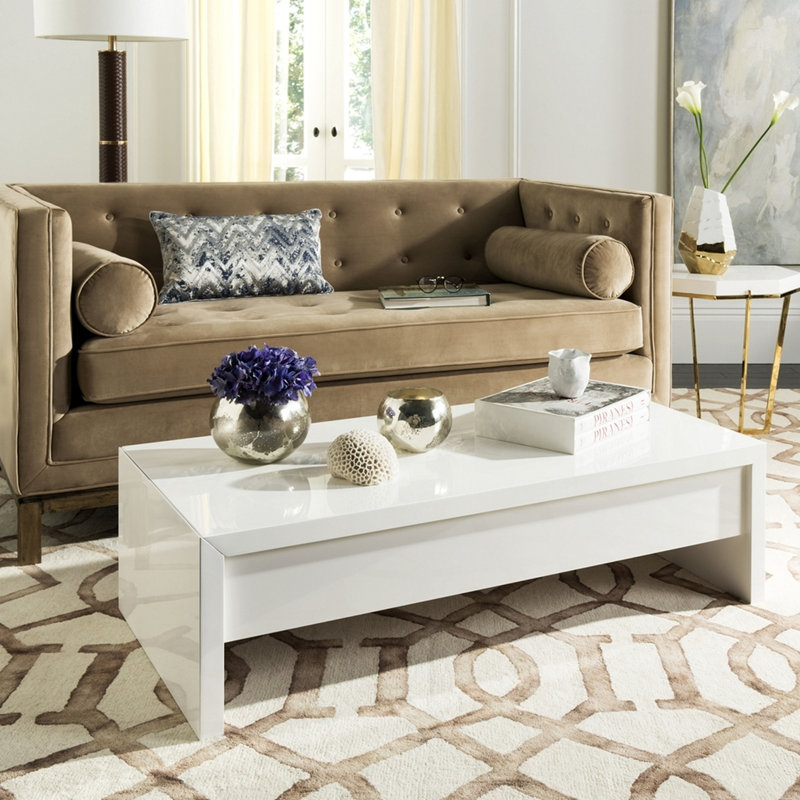Table basse à plateau relevable avec rangement Jason