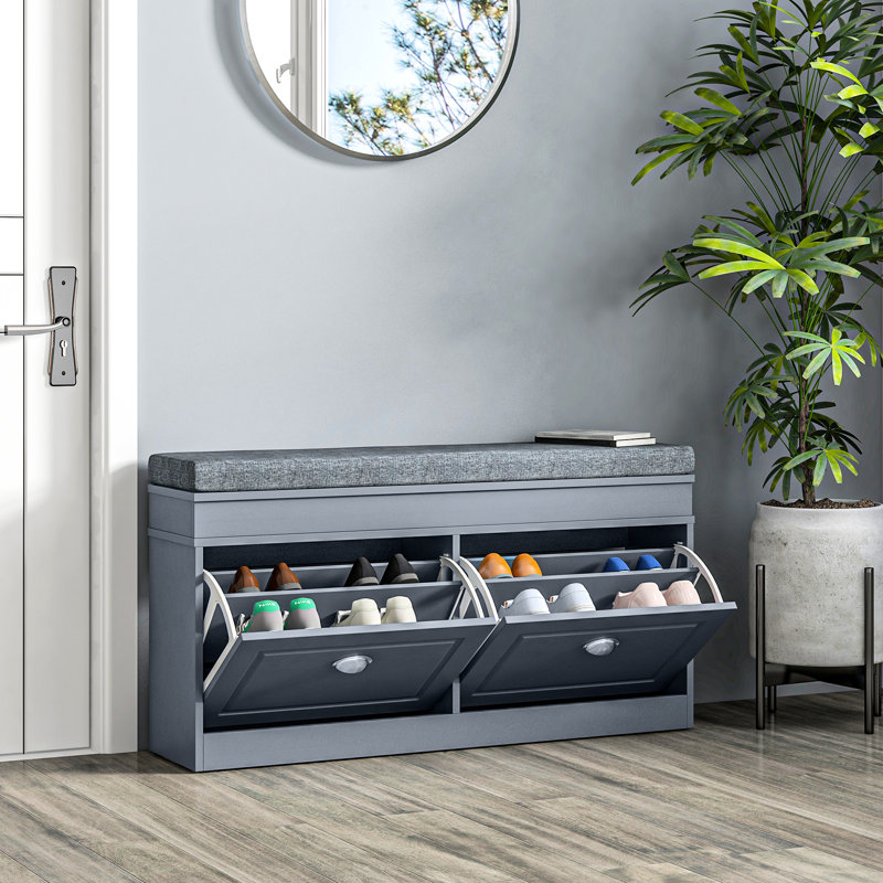 Modern Shoe Rack Bench For Entryway