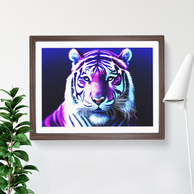 Neon Tiger - Single Picture Frame Print