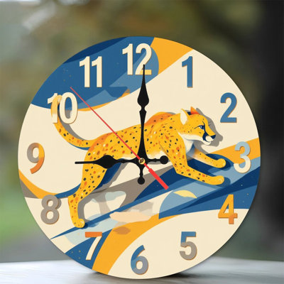 Horloge murale léopard