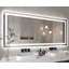 Miroir de salle de bain mural à DEL sans cadre à intensité variable-1075565426