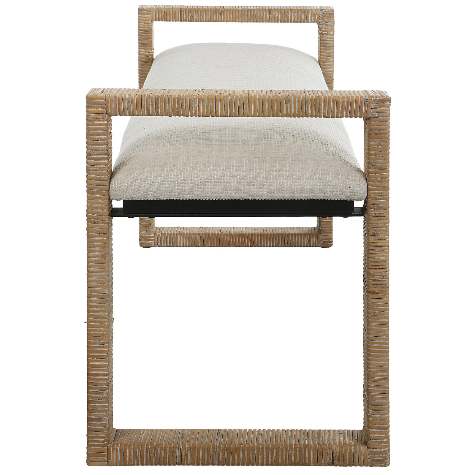 Carlacia 48" Rattan Bench