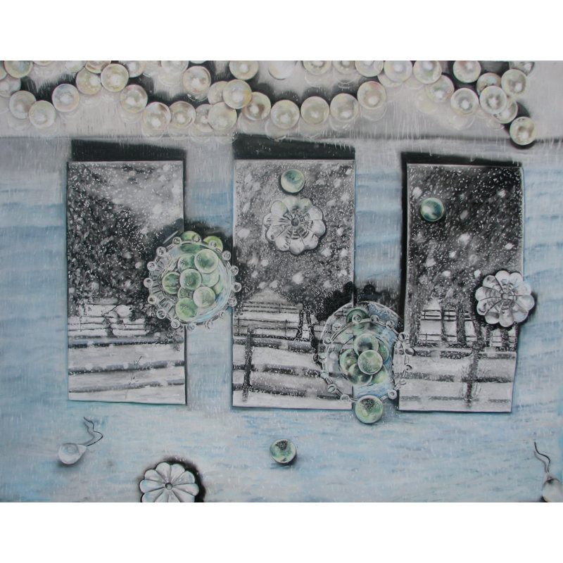 Perfection Of Precipitation Painting by Nancy Staub Laughlin