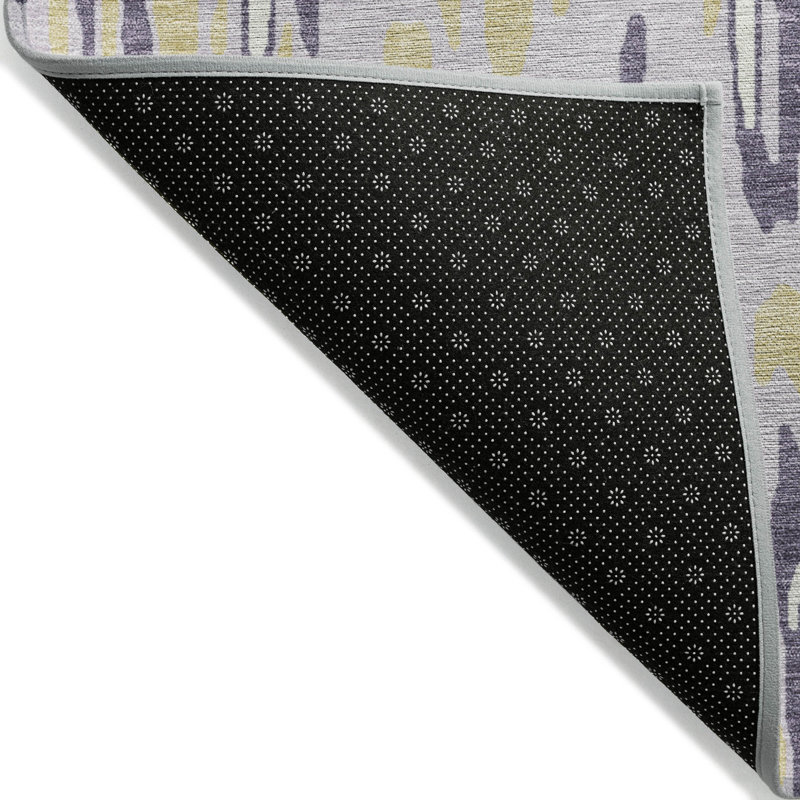 Addison 20'' x 30'' Purple Synthetic Flat Woven Rug