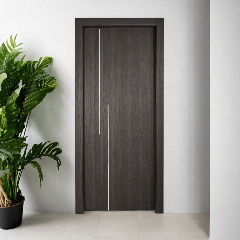 Modern Italian Interior Gray Door Universal EON Series LEGNORI 