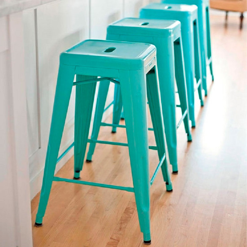 Counter Stool with Metal Frame